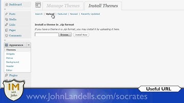 Installing the Socrtates Wordpress Theme - Internet Marketing Basics