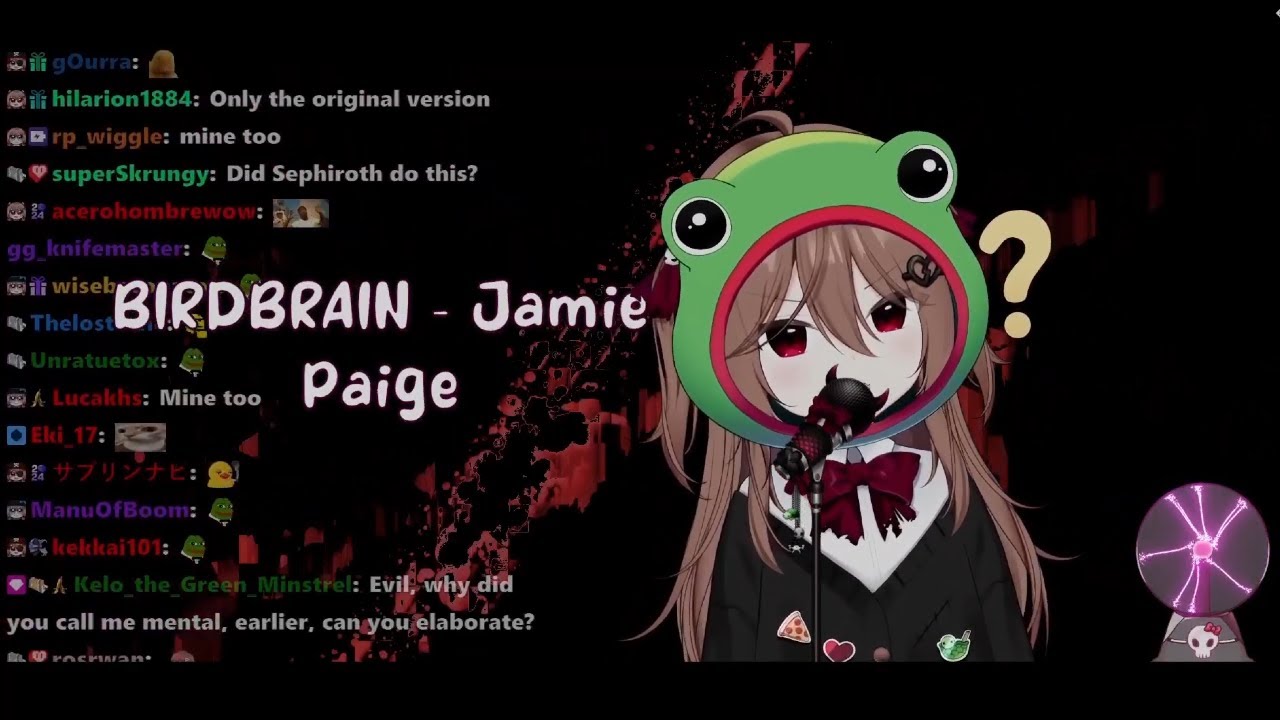 Evil Neuro sings BIRDBRAIN by Jamie Paige [karaoke Cover Version] w/subtitle