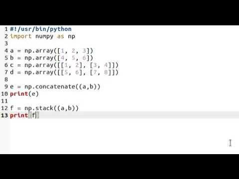 Numpy array: join - YouTube