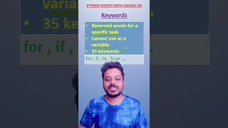 Keywords in Python Programming | Computer Science | Python class 11th and 12th