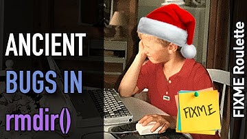 FIXME Roulette: Some ancient FIXMEs in rmdir()