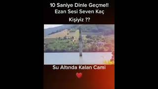 Allah'ım sen ne kadar büyüksün. Su altında kalan cami😯 10 saniye dinle.Ezan sesi seven kaç kişiyiz?? Resimi