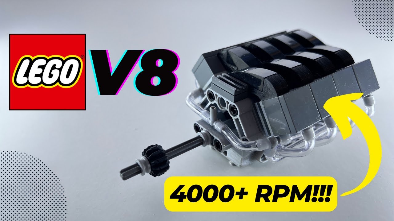 Smallest Working Lego V8 Like Real Thing