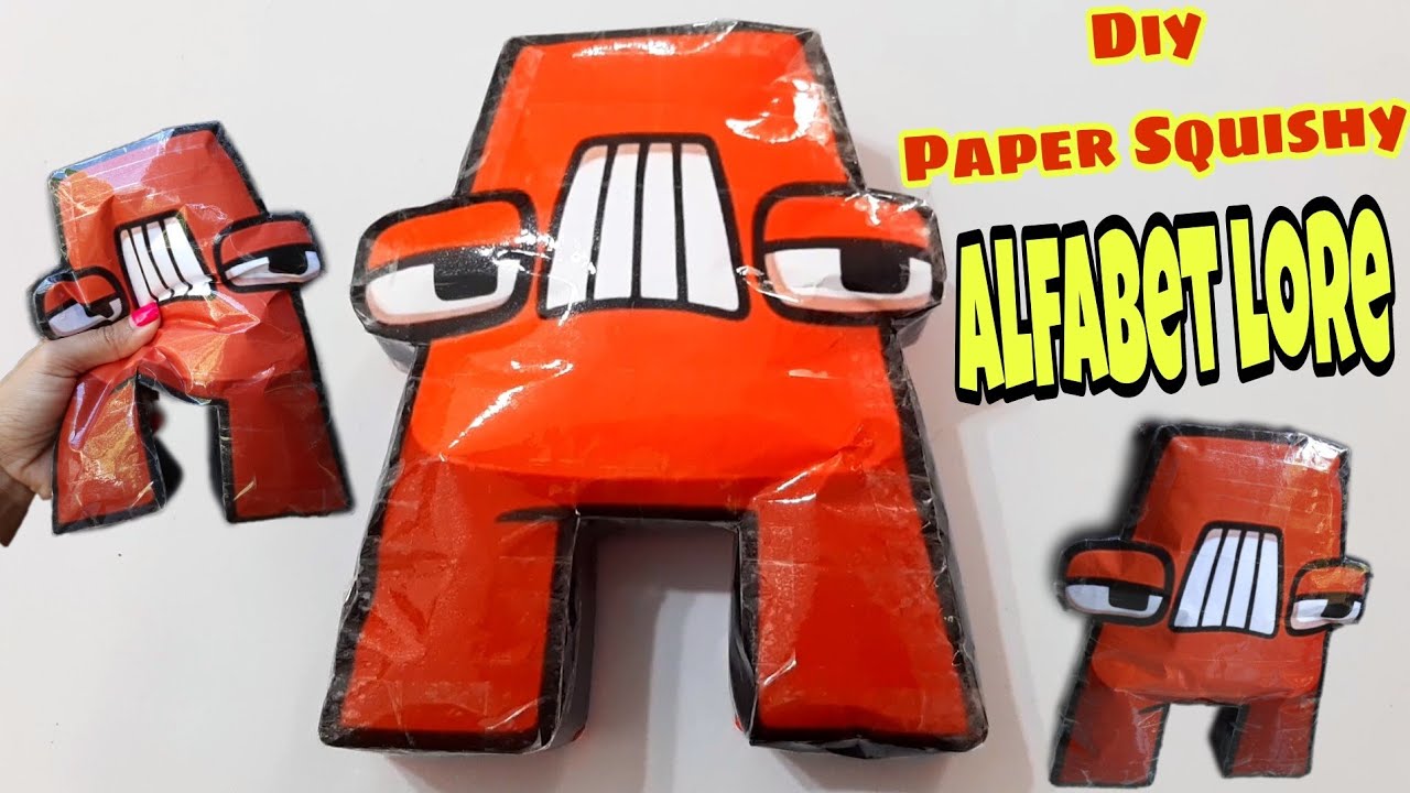 DIY alphabet lore letter kpaper squishy  Easy tutorial step by step 😍💖  