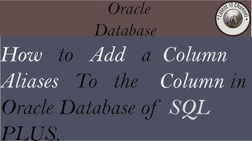How to Rename a Column In Oracle Database