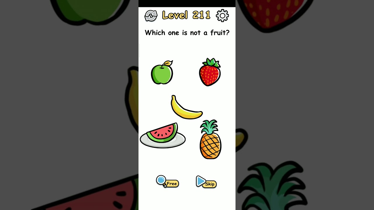 Brain Crack  Level 211 Solution                             