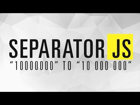 Разделитель строки (денежной суммы) | native JS