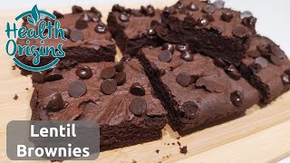 Healthy Lentil Brownies  vegan, oil and gluten free