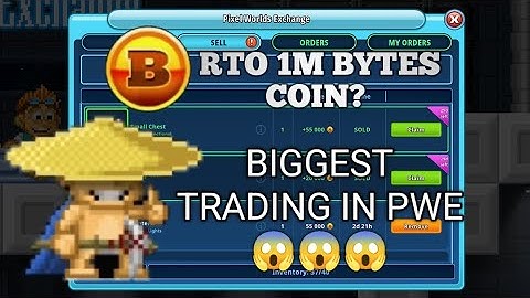 TRADING IN PWE BIG PROFIT OMG😱🤫  RTO 1M BYTE COIN part #1| Pixel World - GalazTis