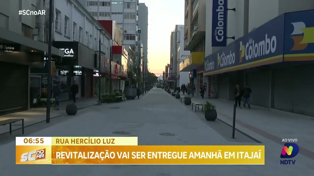 Revitalização da Rua Hercílio Luz, em Itajaí, vai ser entregue neste ...