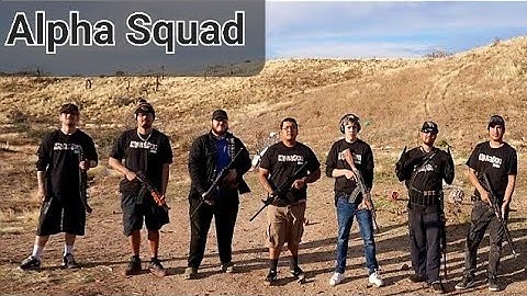 Shooting with some of AlphaGun squad