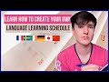 How to Create a Language Learning Schedule | My Language Study Routine at Home Plan