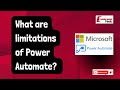 What are limitations of Power Automate? | Power Automate Interview FAQ | EmergenTeck