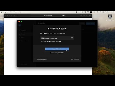 How to Install Unity Editor on macOS (Apple Silicon, M1, M2) | Unity 3D Tutorial 2024