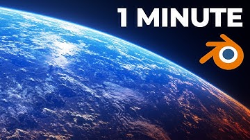 Create EARTH in Blender - 60 Seconds