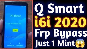 😱Q Smart i6i 2020 Frp Bypass In Just 1 Minutes | By Software Expert | Yasir Abbas