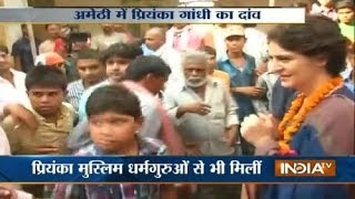 Priyanka Gandhi plays muslim card in Amethi