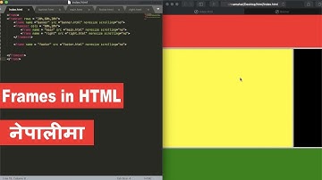 Frames in HTML || HTML for beginners in Nepali || Day 5 || Readersnepal