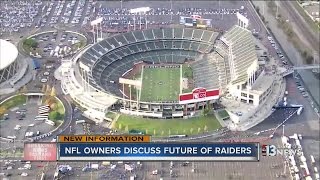 Nfl owners taking time to consider options related oakland raiders