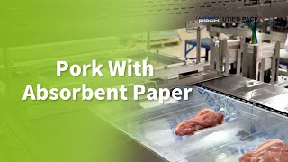 Thermoforming Packaging Machine for Meat 🥩 | Automatic Absorbent Paper Loading