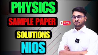 NIOS ADMISSION OPEN | ON demand PHYSICS important questions | toc | CBSE | sample paper solution