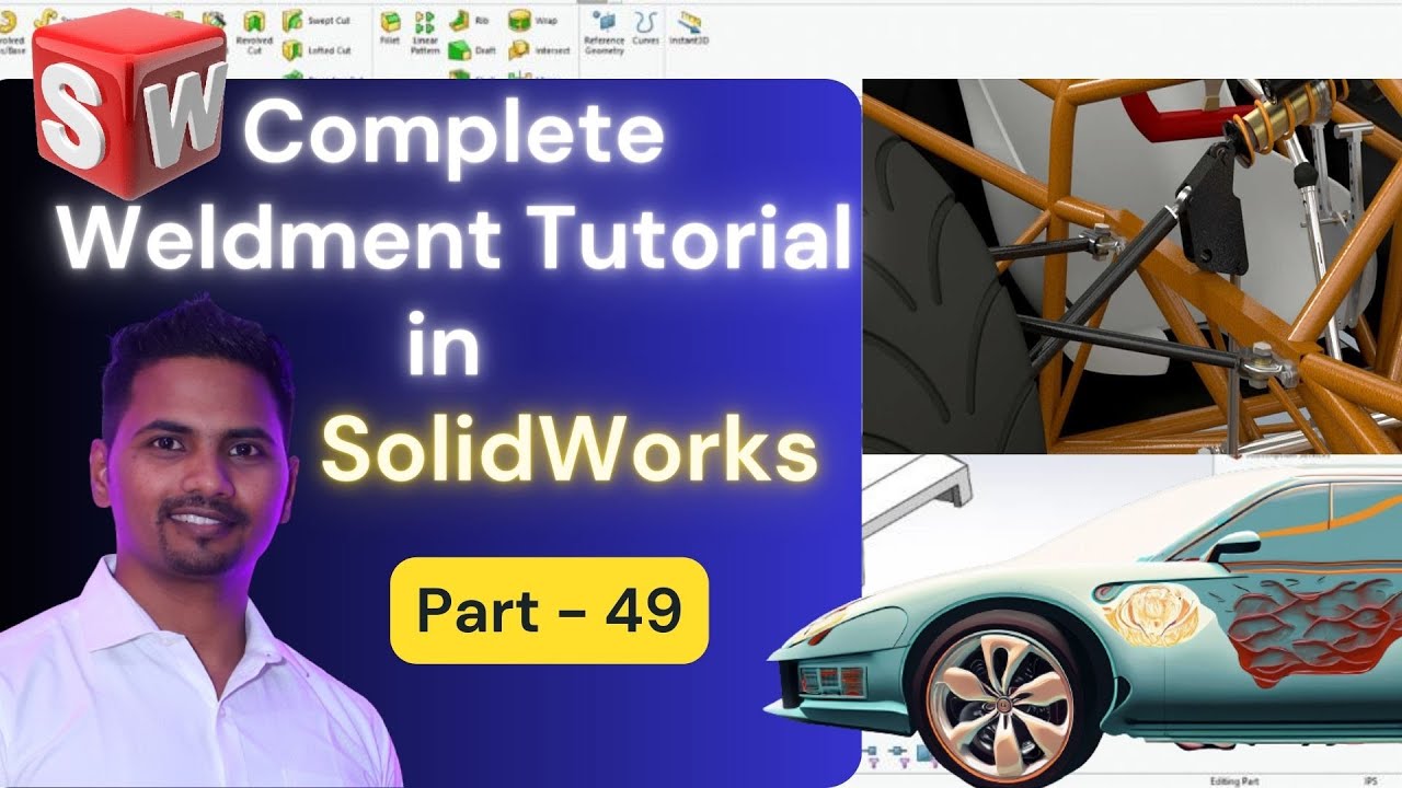 Complete Weldment Tutorial in SolidWorks Hindi || How to design Frame ...