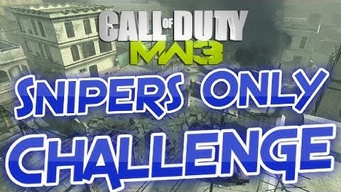 Snipers Only Challenge on Modern Warfare 3 Survival (Part 1)