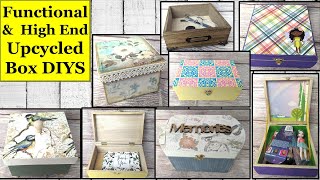 MUST TRY Functional & HighEnd Upcycled Box DIYS | Dollar Tree DIY | Unfinished wood boxes