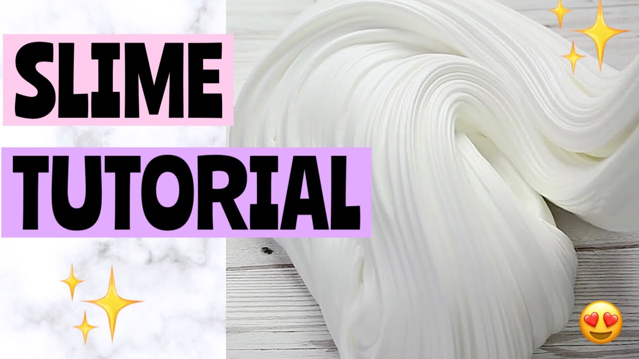 HOW TO MAKE SLIME Simple  Easy Slime Recipe  2 Minute Easy Slime Tutorial Glue and Borax Slime