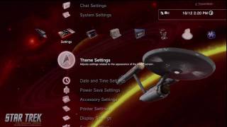 Star Trek The Original Series RED PlayStation 3 Dynamic Theme