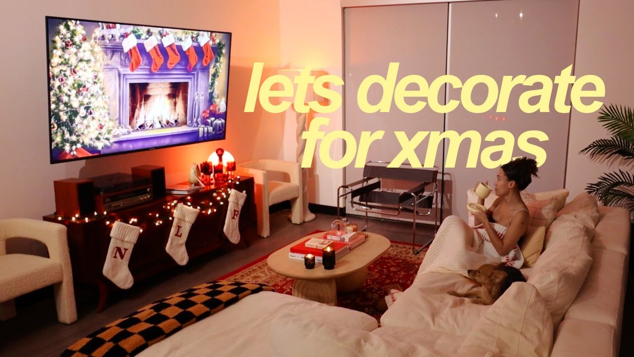 DECORATING MY LA APARTMENT FOR CHRISTMAS (target shopping haul)