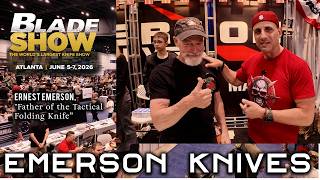 ERNEST EMERSON @ BLADE SHOW EAST 2026 FATHER OF THE TACTICAL FOLDING KNIFE @EmersonKnivesinc
