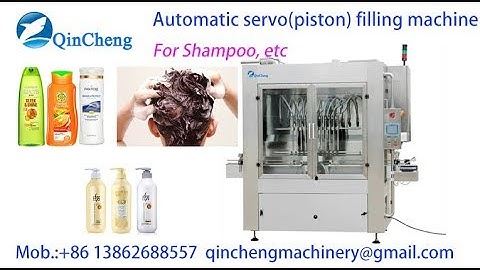 automatic servo piston filling machine for shampoo filler
