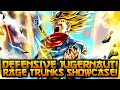 PURE DEFENSIVE JUGGERNAUT! RAGE TRUNKS SHOWCASE! | Dragon Ball Legends PvP