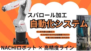 自動化事例】スパロール加工機 × NACHIロボット MZ07F/MZ07LF｜省人化