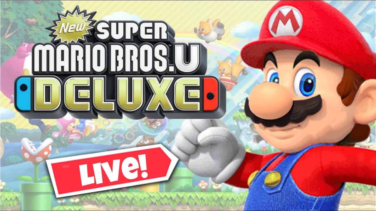 NEW SUPER MARIO BROS U DELUXE FECHANDO O GAME EM LIVE - YouTube