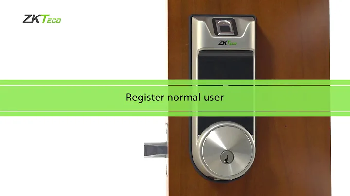 Smart Lock AL40B User Guide | ZKTeco