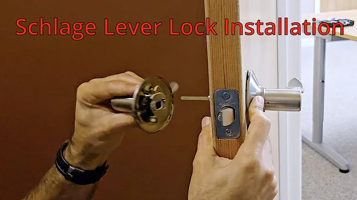 Schlage Keyed Entry Lever Lock Installation