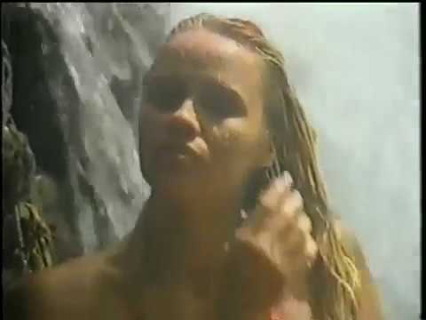 Pamela Anderson under waterfall Baywatch