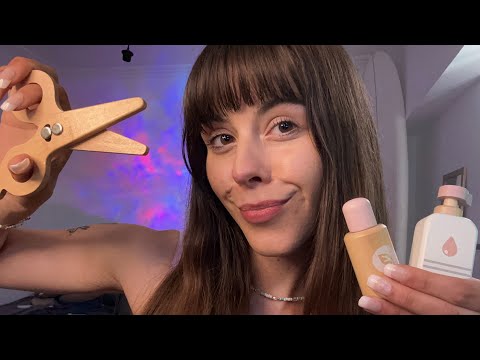 ASMR Wooden Spa & Skincare For Beauty Sleep ☁️✨(layered sounds, personal attention)