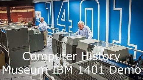 Vintage 1959 IBM 1401 Mainframe Demo at the Computer History Museum