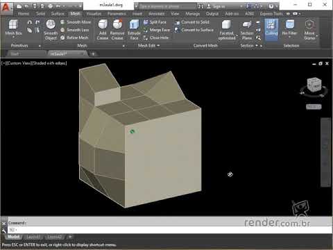 13 - Concepting Mesh Models | AutoCAD 2017 3D Modeling Techniques