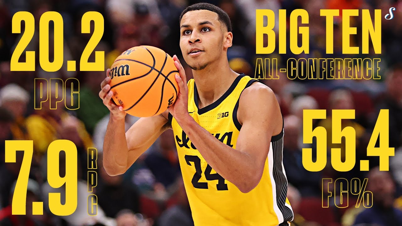 Kris Murray FULL 202223 Iowa Season Highlights 20.2 PPG 7.9 RPG & 55