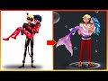 Miraculous ladybug and adrian transformation mermaid prince  miraculous cartoon cartoonfashion68