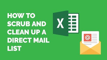 Scrubbing and Cleaning a Direct Mail List