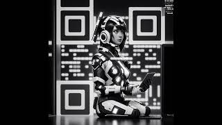 QR code turn into Female Android QR Code Art Animation #qrcode #android #art #short