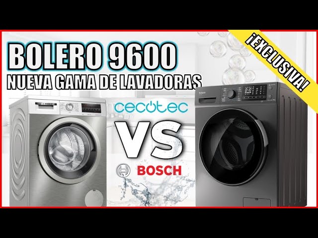 Lavadora Cecotec Bolero DressCode 9600 Inverter Steel B 9Kg 1400Rpm  INSTALACIÓN Y RECOGIDA INCLUIDA 