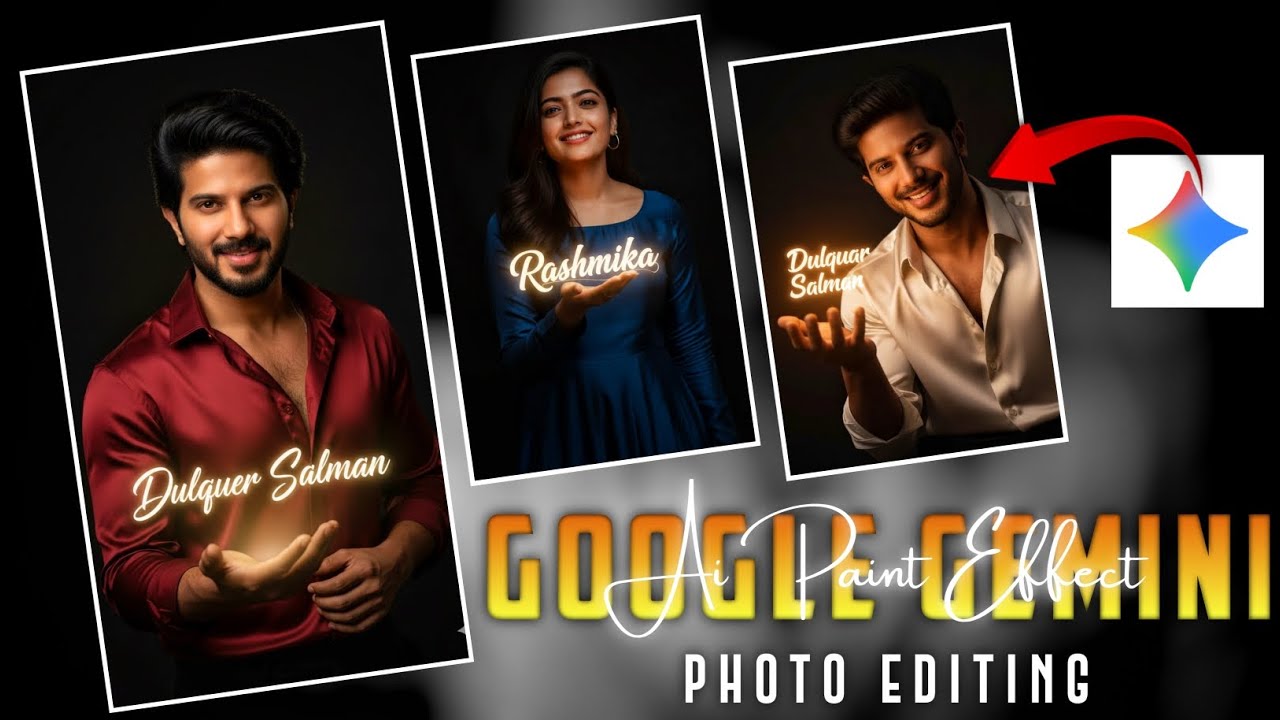 Instagram Trending Name Art Photo Editing | Google Gemini Viral Night Light Name Art Ai PhotoEditing