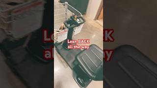 How to use handicap shopping car LEAN BACK- Lowe’s Home Depot Menards Walmart