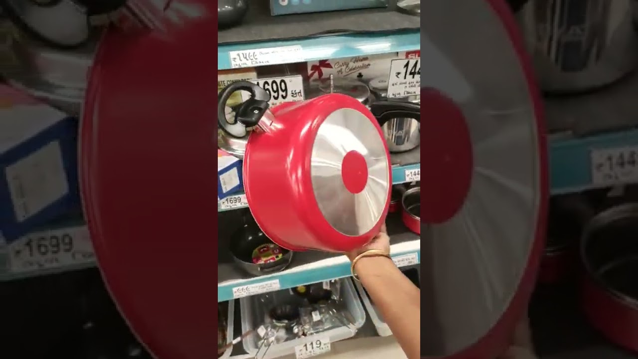 D'mart Pigeon sauce pot with glass lid 👍